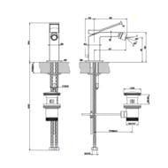 ��������� Gessi Rettangolo K 53007.031 ��� ����, �������������, � ������ ��������, ����