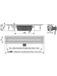   Alcaplast APZ15S-1150 SMART L=1150 c  