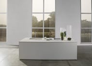 Керамогранитная плитка LAMINAM Calce Bianco (1000х3000х5,6) бетон, белая LAMF007016 (кв.м.)