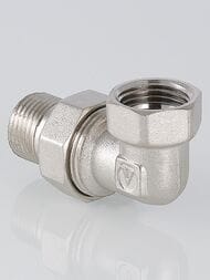 Американка угловая VALTEC  1/2" НВ латунь никелированная VTr.098.N.0004