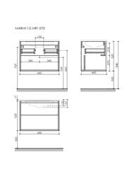 ����� ��� �������� SANCOS Marmi 1.0 (690�445�520) ���������,1 ���� � 1 ����,��� �������� MR1.070EG