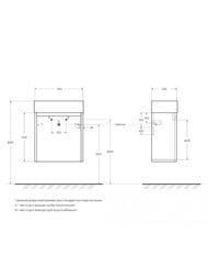 ����� ��� �������� BelBagno KRAFT MINI (494�256�500) ���������, �����, Rovere Tabacco KRAFT MINI-500/260-1A-SO-RT-L