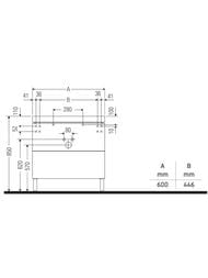 ����� c ��������� Duravit Brioso (600�480�701) ���������, 1 ���. ��� ����., ����� ������ BR4700O1022