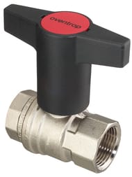 Кран шаровый Oventrop Optibal 1.1/4"ВВ DN-32 полнопроходной 16 бар, латунь ник. удл. 1077110 — миниатюра 1