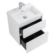 Тумба под раковину BelBagno PIETRA MINI (500х400х615) 2 ящика, Bianco Lucido MINI-500AS-2C-SO-BL