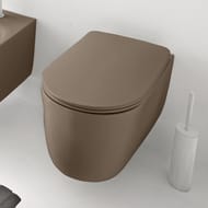 Унитаз подвесной Kerasan Nolita 531488 550х350х350 безободковый, крепеж, без сиденья, цв. Bruno matt