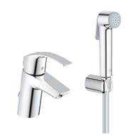 Смеситель Grohe EuroSmart 23124002 для раковины, душ, держатель для душа, душ. шланг, хром