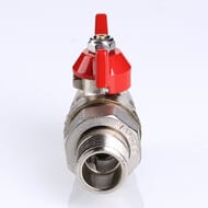 Кран с американкой 1"ВН VALTEC BASE красная бабочка VT.227.N.06