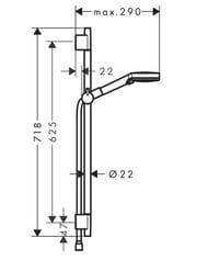 ������� ����� Hansgrohe Vernis Blend 26422670 Vario (����� 100��, �����, ������ 650��) ������ ���