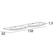 �������� ���������� Cezares (139x52) 2 ���� 82412 Extra-light