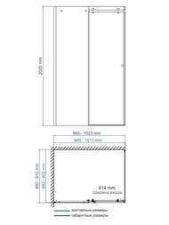 ������� ������ WasserKRAFT Vils 1000x900x2000 ������ ����������/������� ����������� 56R22