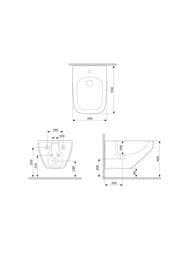 Биде подвесное AM.PM Inspire 2.0 (390х550х400) белое C50A3411WH