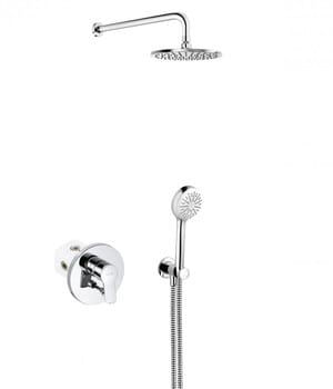 Душевая система KLUDI PURE&EASY 7in1 встраиваемая, для душа, с душевым набором 376400565