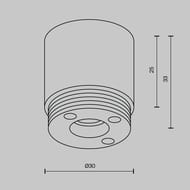 �������� �������� ��� ������� Maytoni Shelf (����) CA021EC-B, IP20, ������