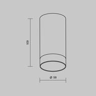 ���������� ���������� Maytoni Luxe (����) O500CL-L5B3K, 3000� 5�� IP 65, ������