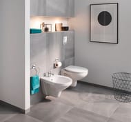 Grohe Solido 5 в 1 Инсталляция с безободковым унитазом+сидение+панель Skate Cosmopolitan 39586000