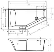 ����� ��������� RIHO GETA 160�90 R ��� ������������, ������������� ������ (��������� � ����� ����)