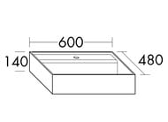 ���������� Burgbad Sys30 600�480�140 ���������, ��������, � ������ ��������, ����� SFBF060C0001