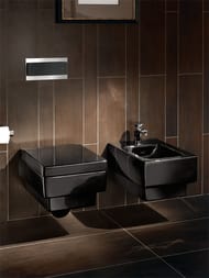 Уценка! Унитаз подвесной Villeroy & Boch MEMENTO 5628 10 S0 (375х560х355) черный глянец