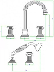 ��������� CEZARES OLIMP-BVD-02-O �� ���� �����, 5 ���������, ��������� ���, ������/����� ������