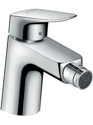 Смеситель Hansgrohe Logis 71204 для биде однозахватный, низкий фиксированный излив, донный клапан — миниатюра 1