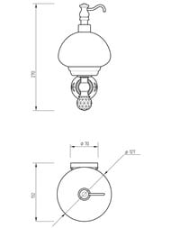 Migliore Cristalia ������� ������� ���� ���������, ������, ������/SWAROVSKI ML.CRS-60.237.BR/16766