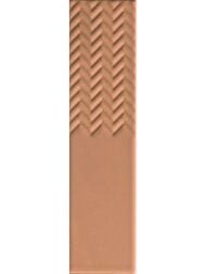 Плитка настенная 41zero42 BISCUIT Waves Terra (50х200) коричневая 4100605 (кв.м.) — миниатюра 1