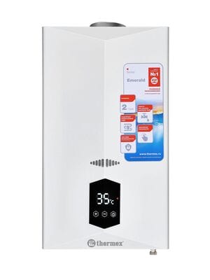 Газовая колонка Thermex Emerald E 22 MD (610х350х188) 22кВт, электронный розжиг, 11 л/мин