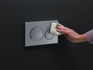 GEBERIT Sigma20 Клавиша смыва, двойной смыв, глянцевый хром/кольца матовый хром 115.882.KH.1