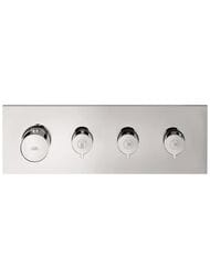 Модуль термостата Axor ShowerSolutions 10751000 (360х121) внешняя часть, 3 потребителя — миниатюра 1