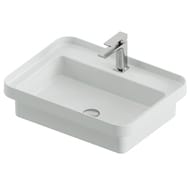 Раковина ArtCeram Fuori Scala 600х450 врезная/накладная, белая матовая TFL034 05;00