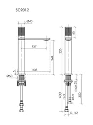 ��������� ��� �������� ������� SANCOS Nexus, ����. ������, PVD ��������,  SC9012BN