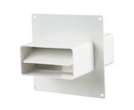 Соединитель Vents 5551 (55х110) с пластиной и обратным клапаном
