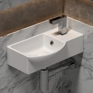 Раковина подвесная Ceramicanova Element 400х220х120 прямоугольная, перелив, белый CN6039L