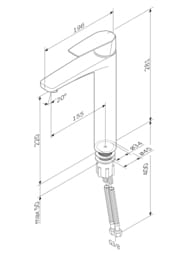 ��������� AM.PM Gem S ��� ����������� F90A92000 �������������, ����� 155��, ����