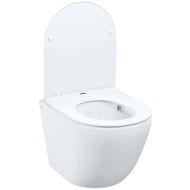 Унитаз подвесной IDDIS Blanco безободковый, с тонким сиденьем микролифт BLQRDSEI25/BLQNDSEI25