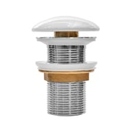 Выпуск для умывальника IDDIS Optima Home без перелива, белый глянцевый, OPHWS00i88