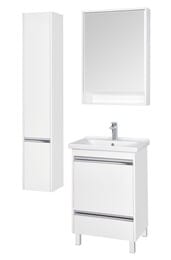 Шкаф-колонна AQUATON Капри 1A230503KP01R 300x265x1630 правый, 2 дверцы, белый глянец