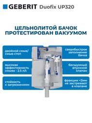 GEBERIT Duofix UP320 ����������� ��� ���������� �������, ����������� ���.(������ 112��) 111.300.00.5