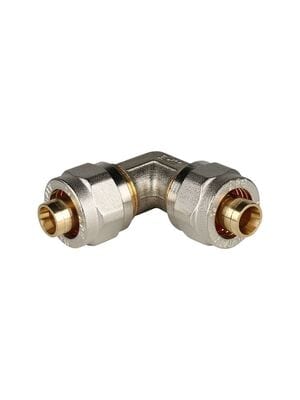 Уголок STOUT 16х16 обжимной, для металлопластиковых труб, SFS-0003-001616