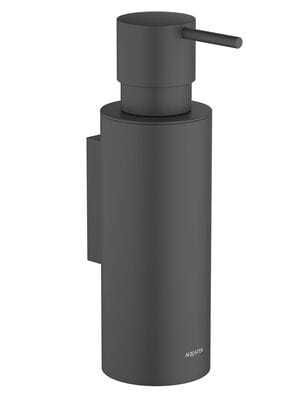 Дозатор для жидкого мыла Aquatek Оберон AQ4205MB подвесной, нержавеющая сталь, латунь, черный  мат