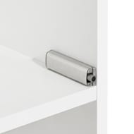 Тумба под раковину AQUATON Беверли 100 1A236701BV010 966x357x455 подвесная, 1 ящик, 2 дверцы, белый глянец
