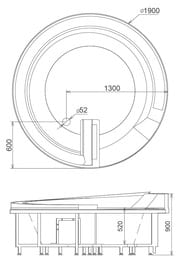 �������������� ����� Gemy G9090 B (1900x1900x900) ������������, ���������, �����������