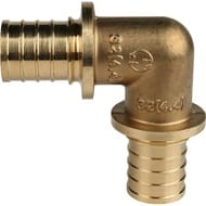 Угол STOUT 16х16мм, 90°, для сшитого полиэтилена, латунь, арт.SFA-0007-000016