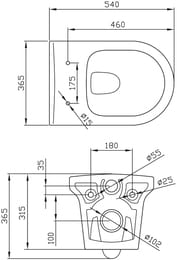 ������ ��������� BelBagno Vella (540x365x365) ����� BB829CH