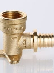 Водорозетка VALTEC аксиальная, 16х1/2"В, латунь, VTm.454.BG.001604