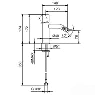 ��������� ��� ���� Fantini Nostromo 50P5E908WF �������������, ��� ���. ����., Matt Gun Metal PVD