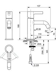 ��������� ��� �������� Ideal Standard JOY BC776A2 �������������, ������� HWTC, ����������� ������