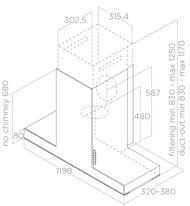 ������� ELICA Haiku Island BL/A/120 LED, 1200�326��, 1200�3/�, 277��, ������ ������ PRF0146286