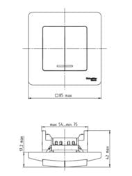 ����������� Systeme Electric BLANCA �����.�����.2-��������� c�.5 � �����, 6� 250�, ����� BLNVS006511